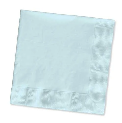 10" X 10" Pastel Blue Beverage Napkins