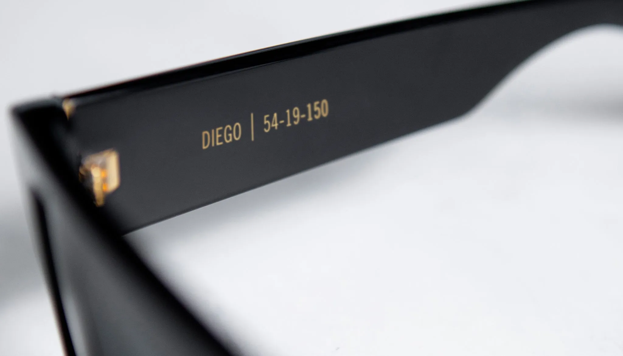 9FIVE Diego Black & 24K Gold Sunglasses