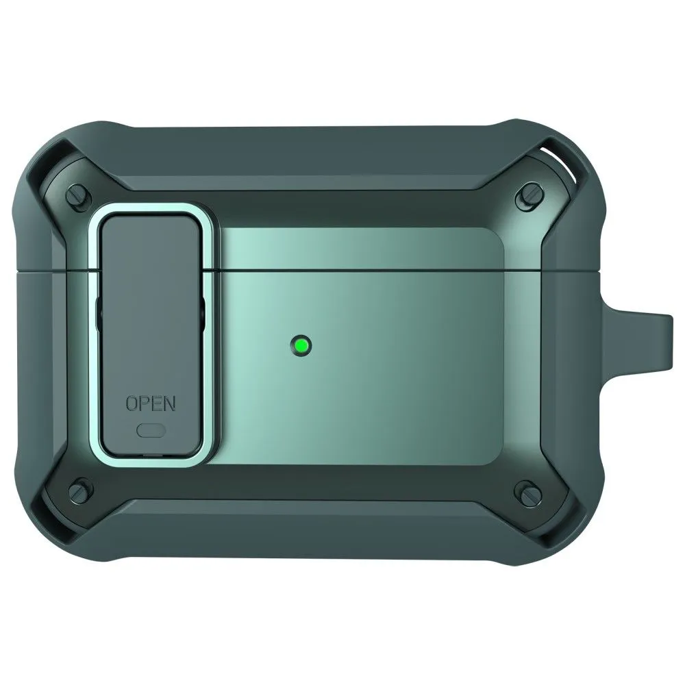 AirPods Pro snap-on lid design TPU case - Green