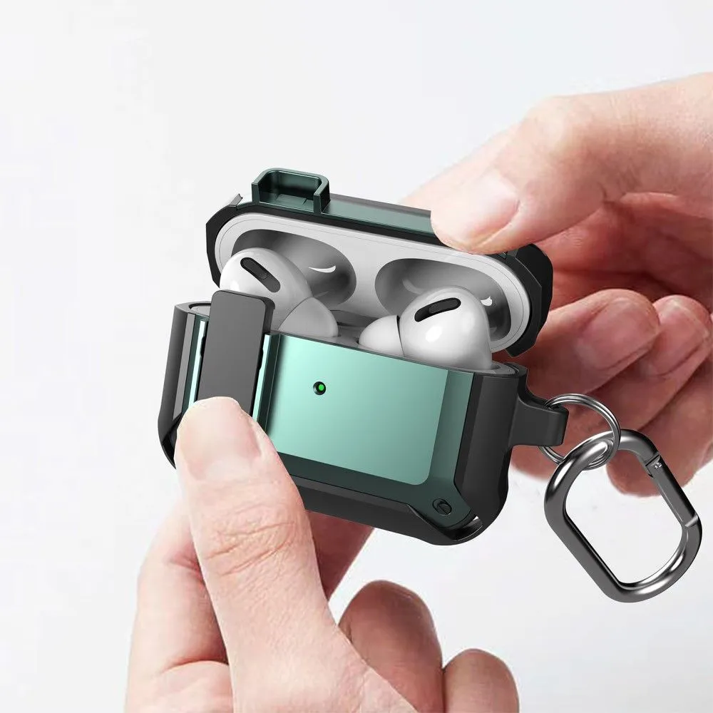 AirPods Pro snap-on lid design TPU case - Green