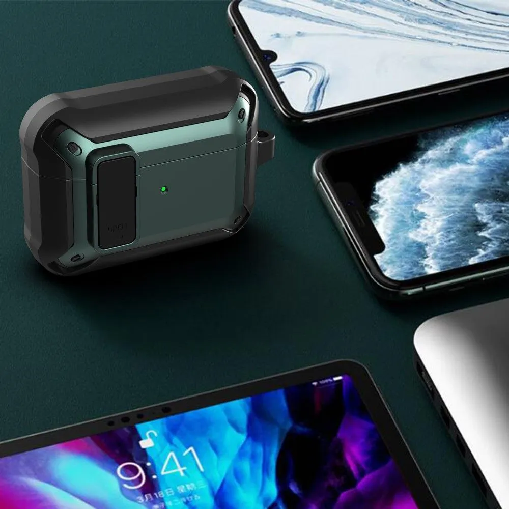 AirPods Pro snap-on lid design TPU case - Green