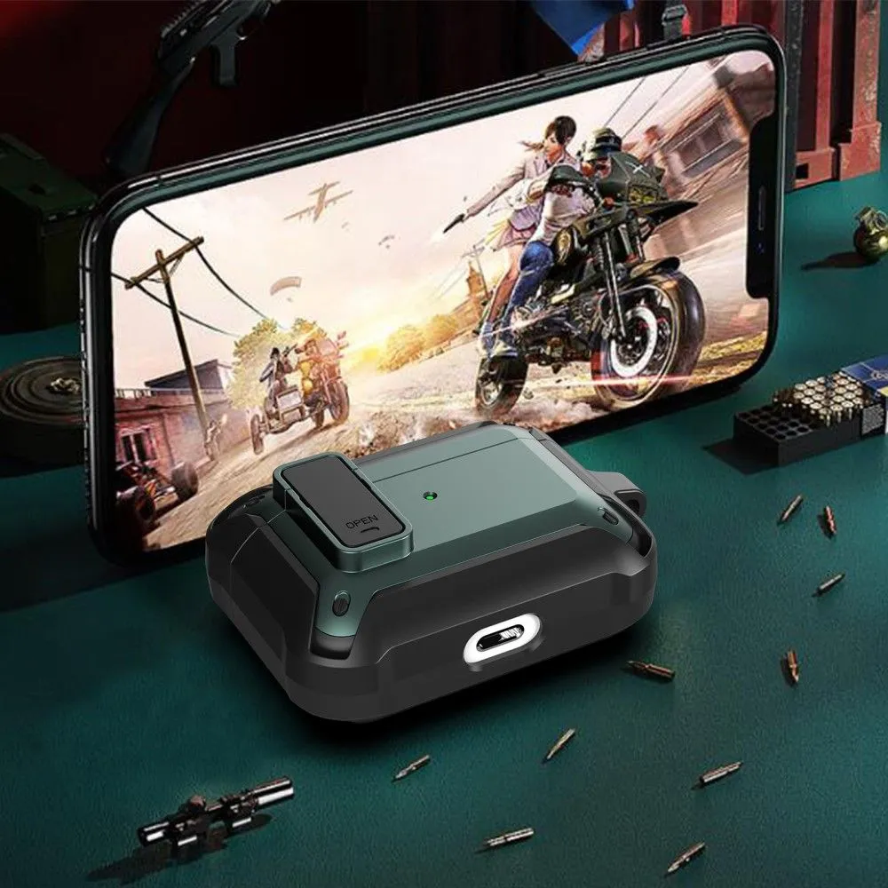 AirPods Pro snap-on lid design TPU case - Green