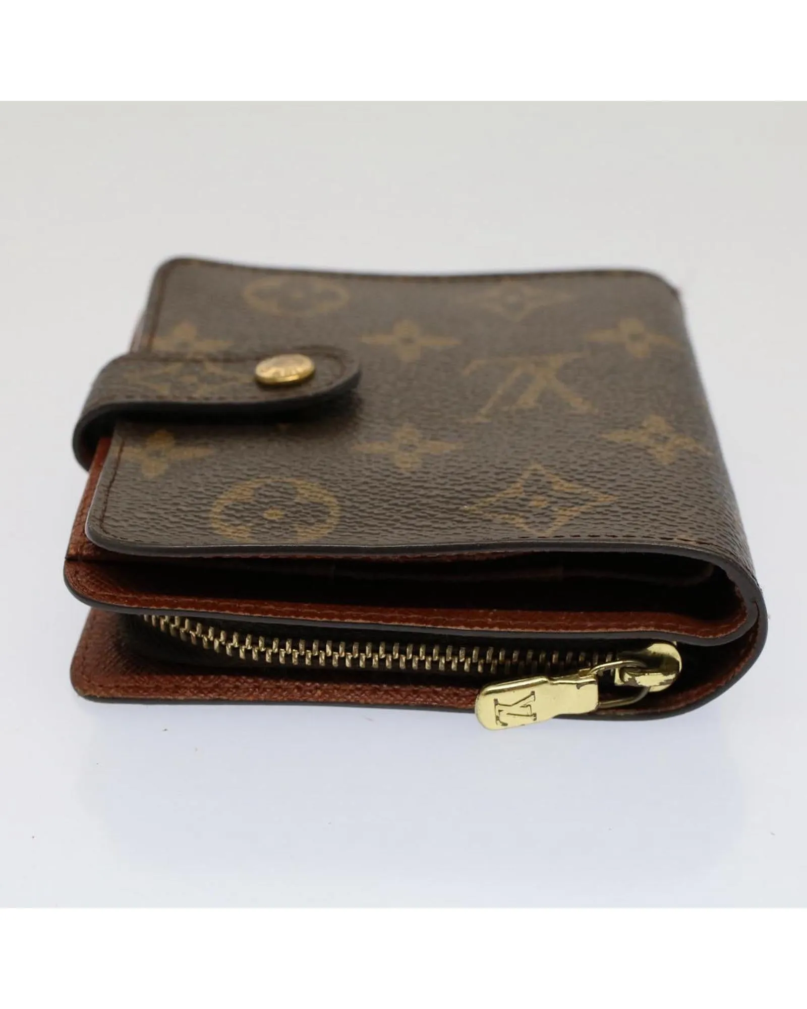 Authentic Monogram Compact Zip Wallet