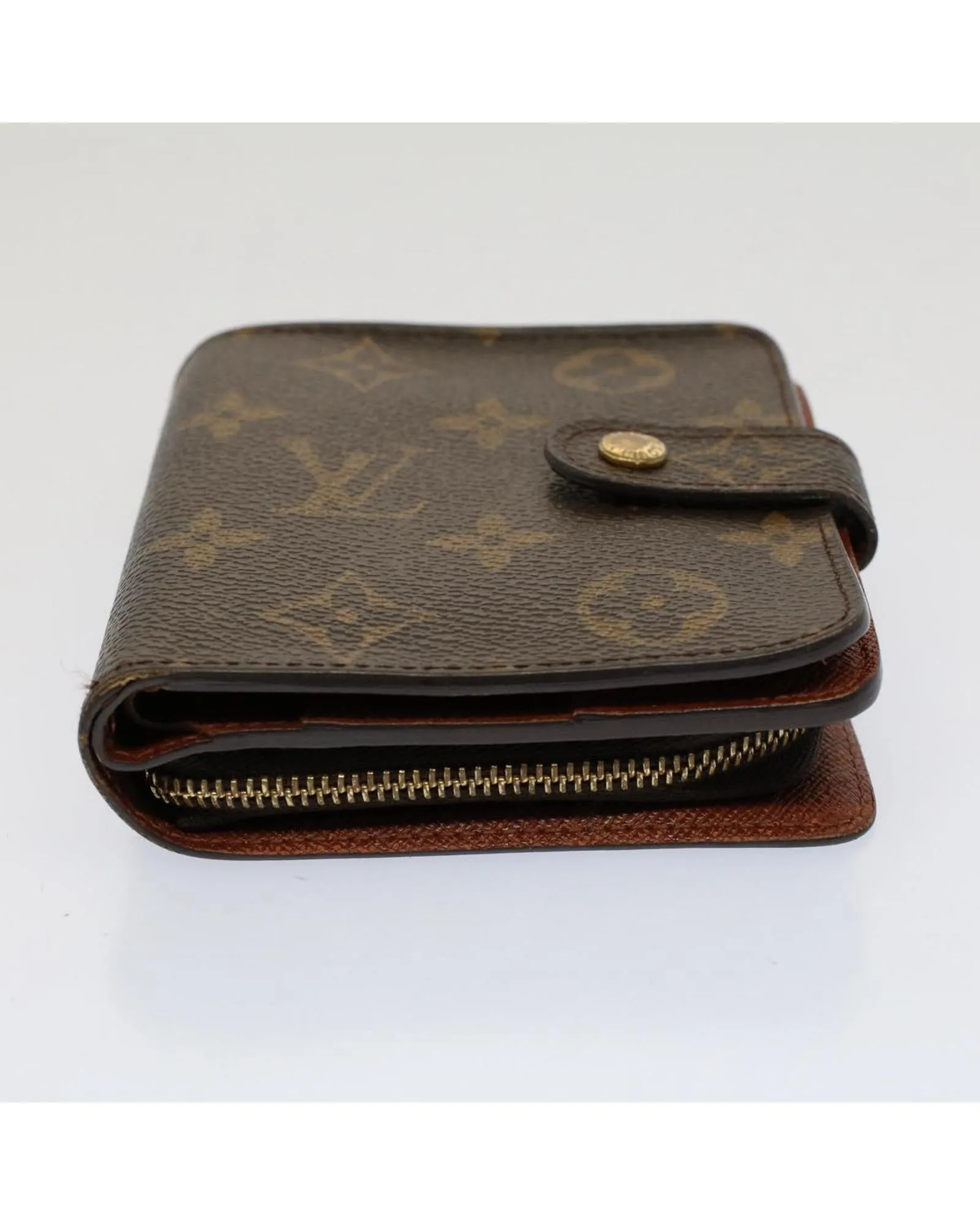 Authentic Monogram Compact Zip Wallet