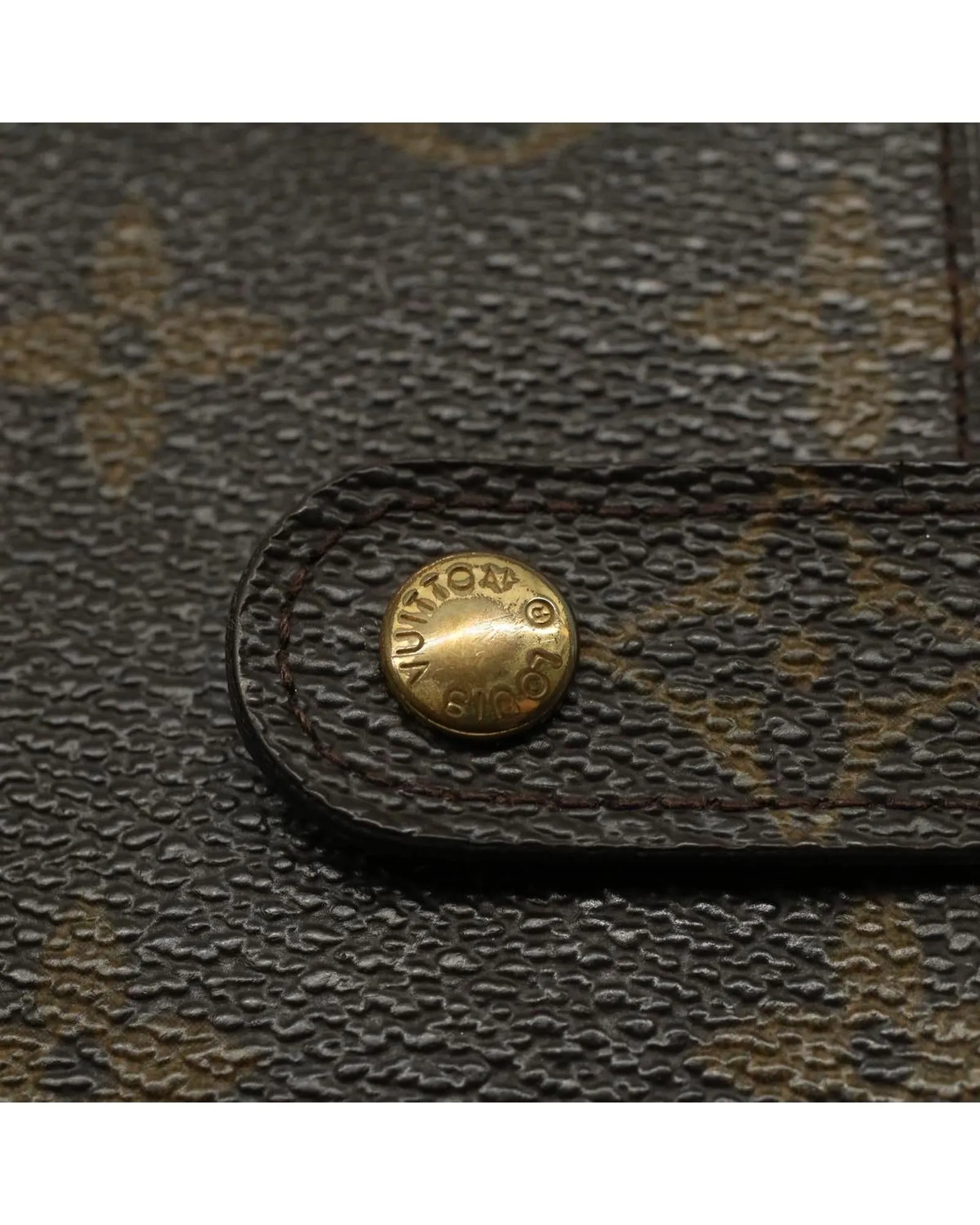 Authentic Monogram Compact Zip Wallet