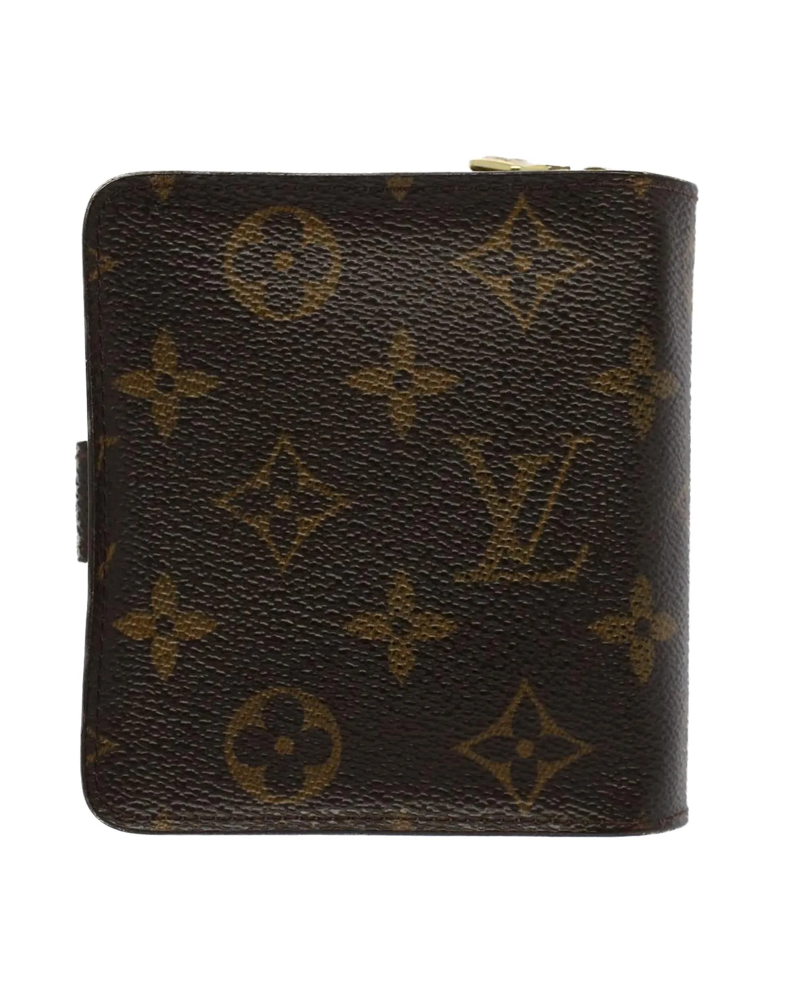 Authentic Monogram Compact Zip Wallet