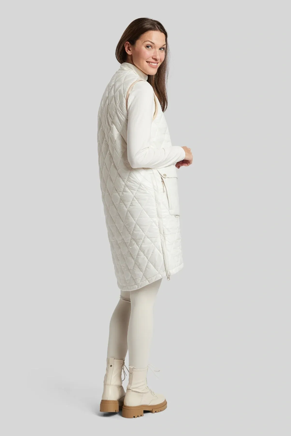 Bianca Quilted Long Vest Women's
