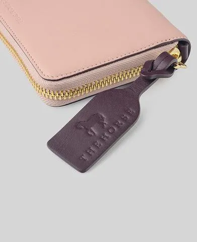 Block Wallet in Blush / Plum