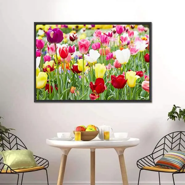 Blooming Tulips Canvas Wall Art