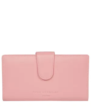 'Clarendon' Blossom Pink Leather Purse