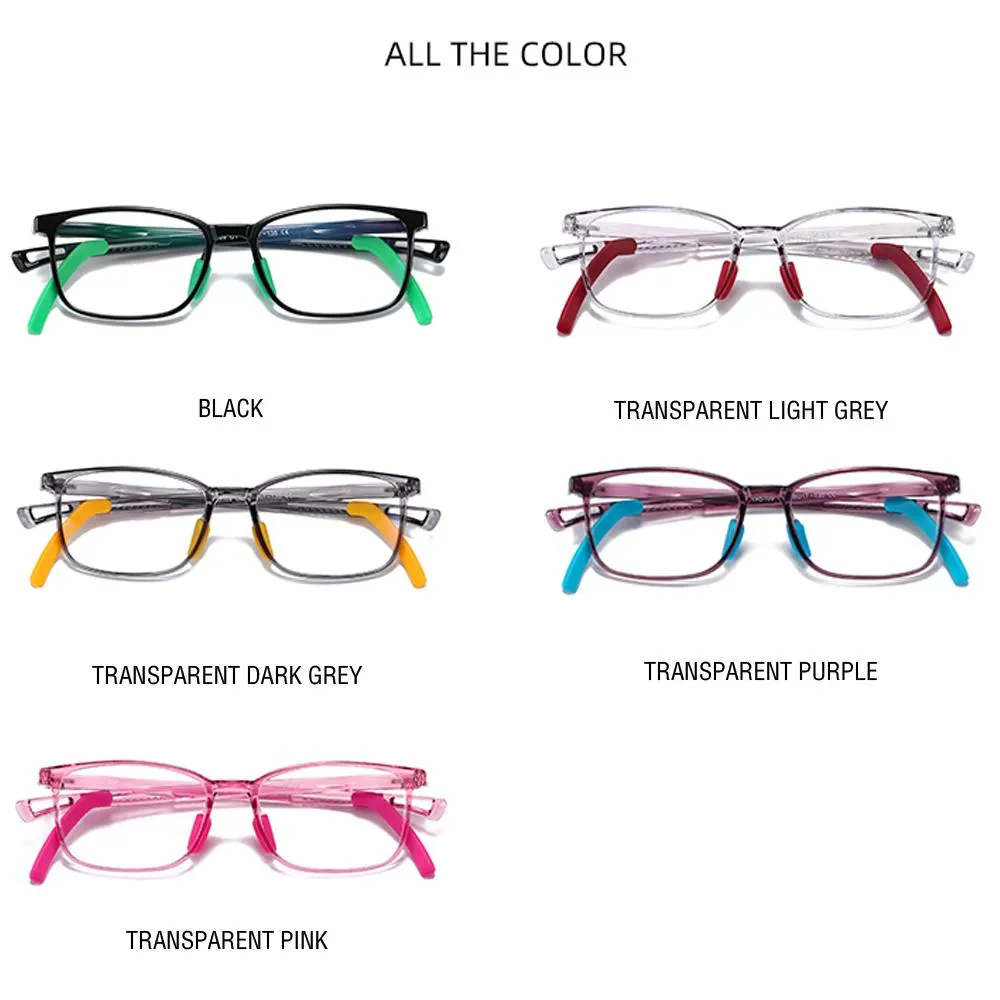 Clever - (Age 5-13)Children Non-slip Blue Light Blocking Glasses-Black