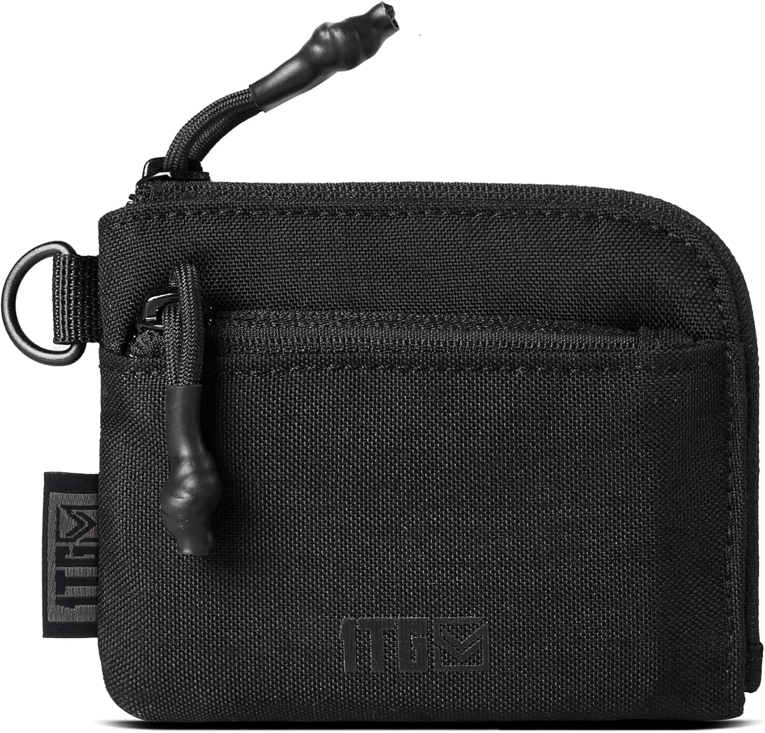 Coin Purse, 500D CORDURA Slim Minimalist Coin Purse for Men, Small Coin Pouch Mens Mini Wallet with YKK Zipper, Compact Money Bag & Tactical ID Holder | Father's Day Gift for Dad