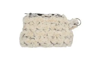 Coin Purse & Cosmetic Bag - Rosebud Faux Fur (Limited Availability)