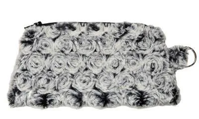 Coin Purse & Cosmetic Bag - Rosebud Faux Fur (Limited Availability)