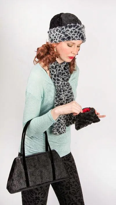 Coin Purse & Cosmetic Bag - Rosebud Faux Fur (Limited Availability)