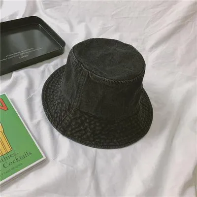 Denim Teenage Fashion 90S Fisherman Bucket Hat