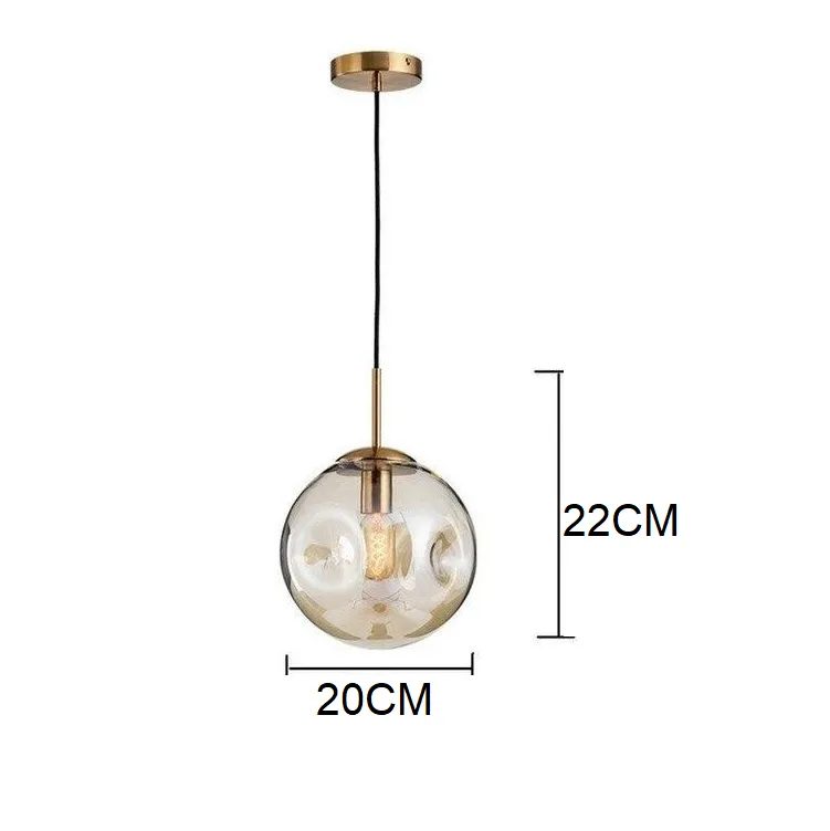 Dimpled Glass Pendant Light