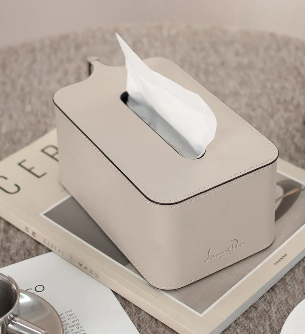 Elegant Leather Tissue Box
