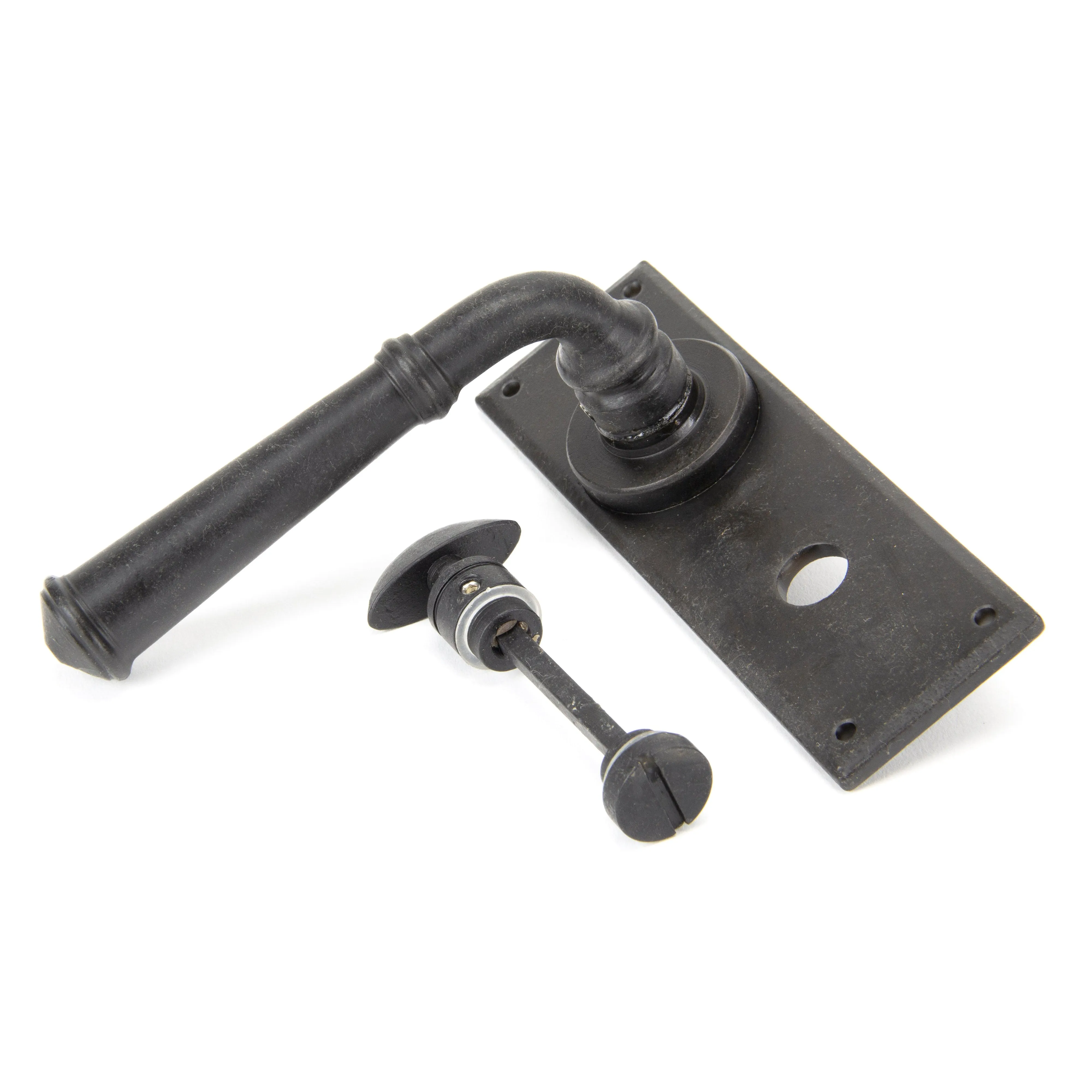 External Beeswax Regency Lever Bathroom Set | From The Anvil