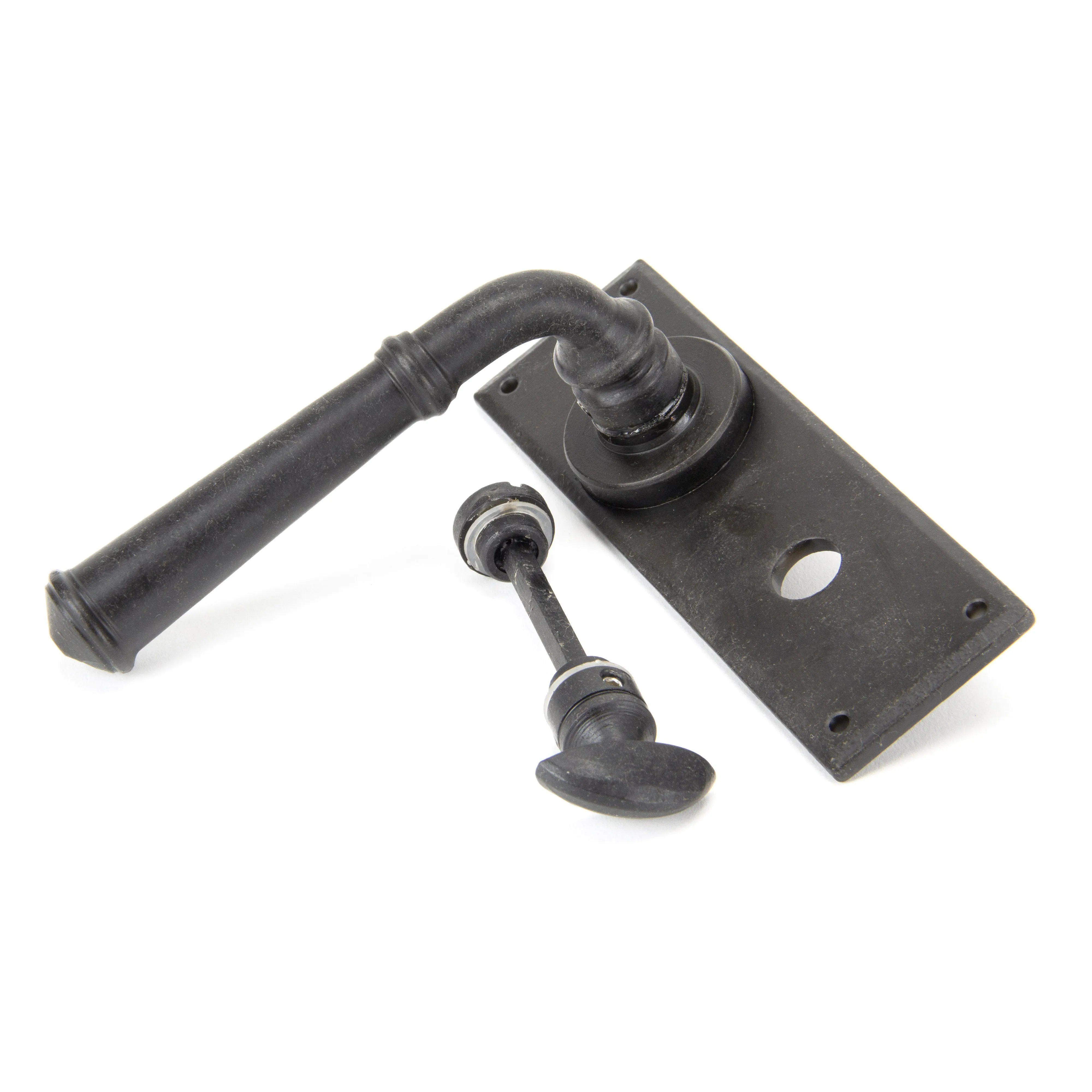External Beeswax Regency Lever Bathroom Set | From The Anvil