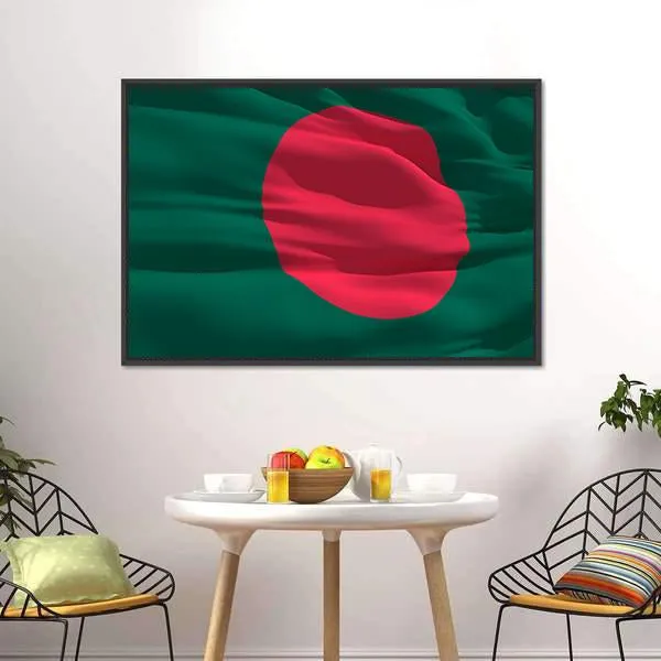 Flag Of Bangladesh Canvas Wall Art