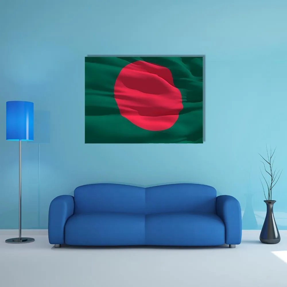 Flag Of Bangladesh Canvas Wall Art