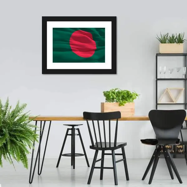 Flag Of Bangladesh Canvas Wall Art