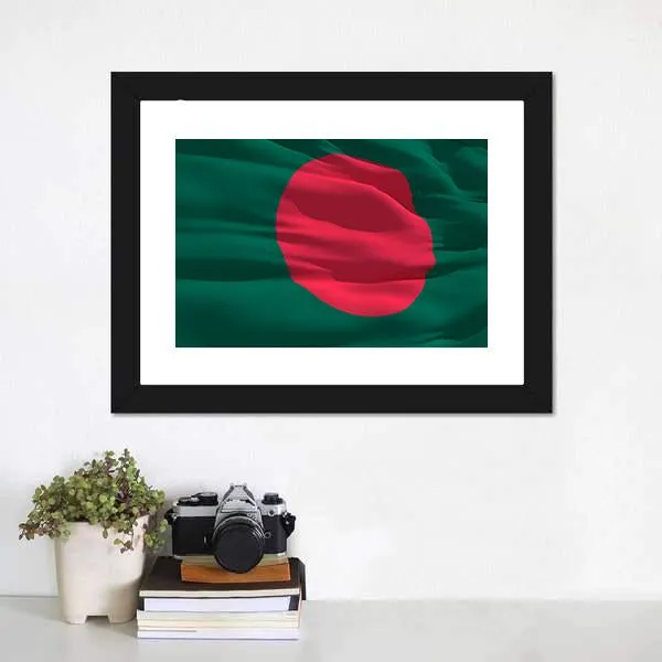 Flag Of Bangladesh Canvas Wall Art