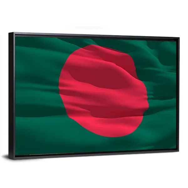 Flag Of Bangladesh Canvas Wall Art