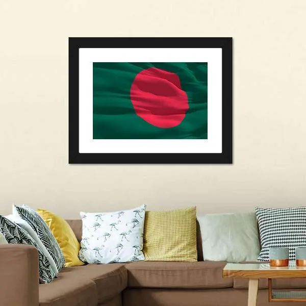 Flag Of Bangladesh Canvas Wall Art