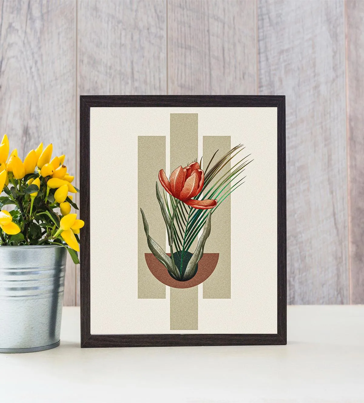 Floral Harmony: Trio of Botanical Art