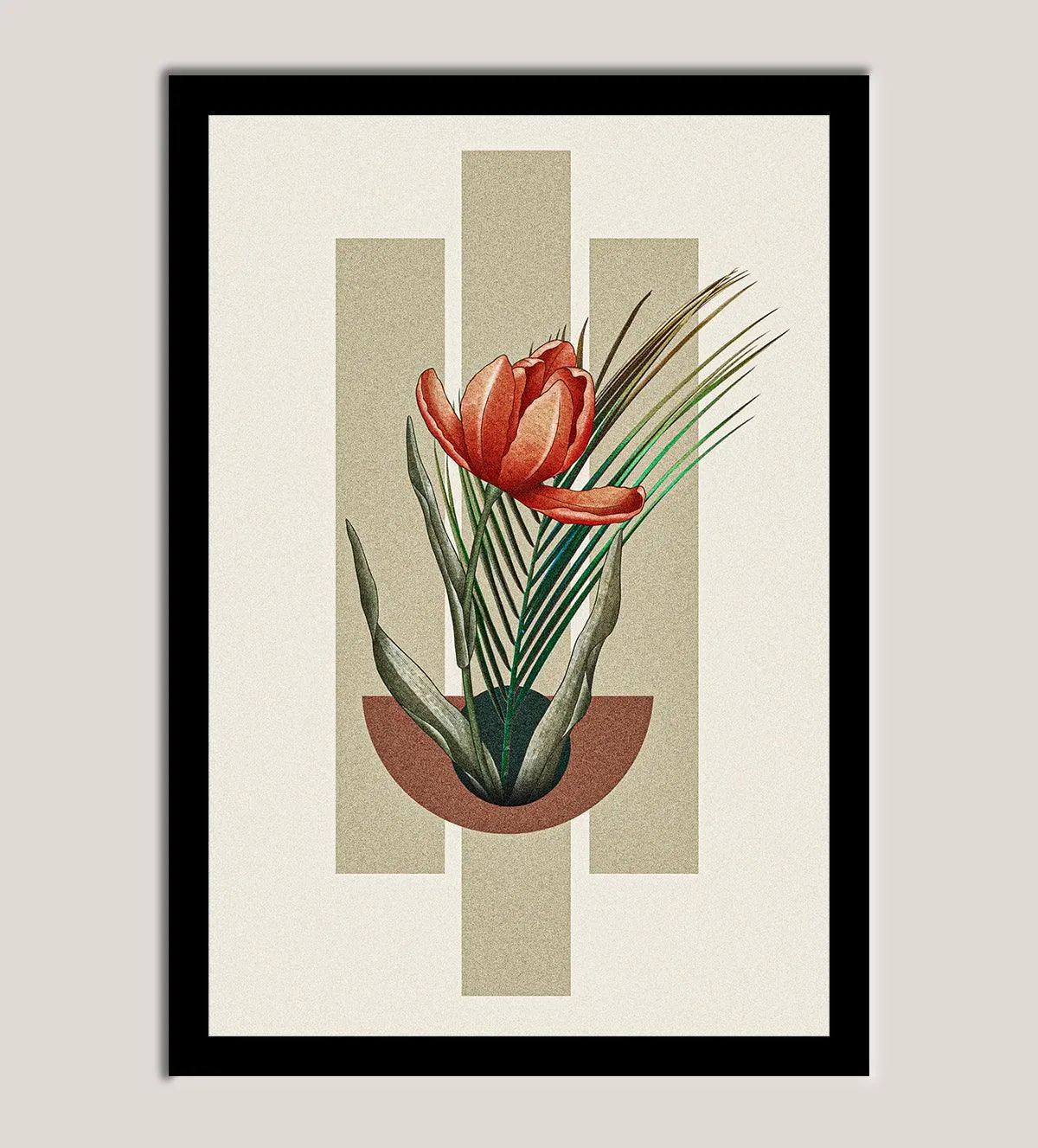 Floral Harmony: Trio of Botanical Art