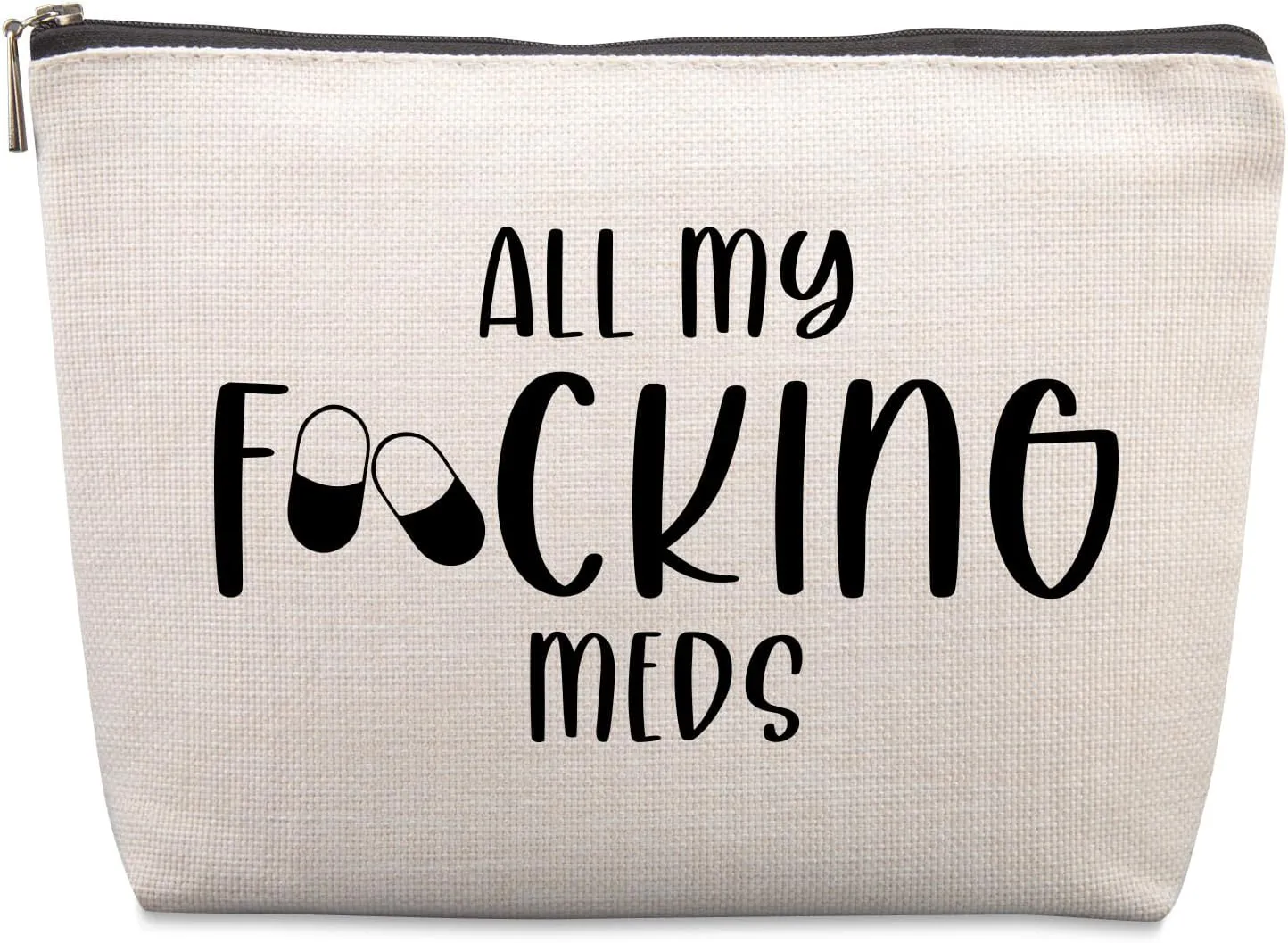 Funny Med Bag for Traveling, Funny Medicine Bag Makeup Bag Gifts Dental Gifts Nurse Assistant Gift Pill Bags Medicine Pouch for Travel, Med Bags Storage for Women Patient Gift