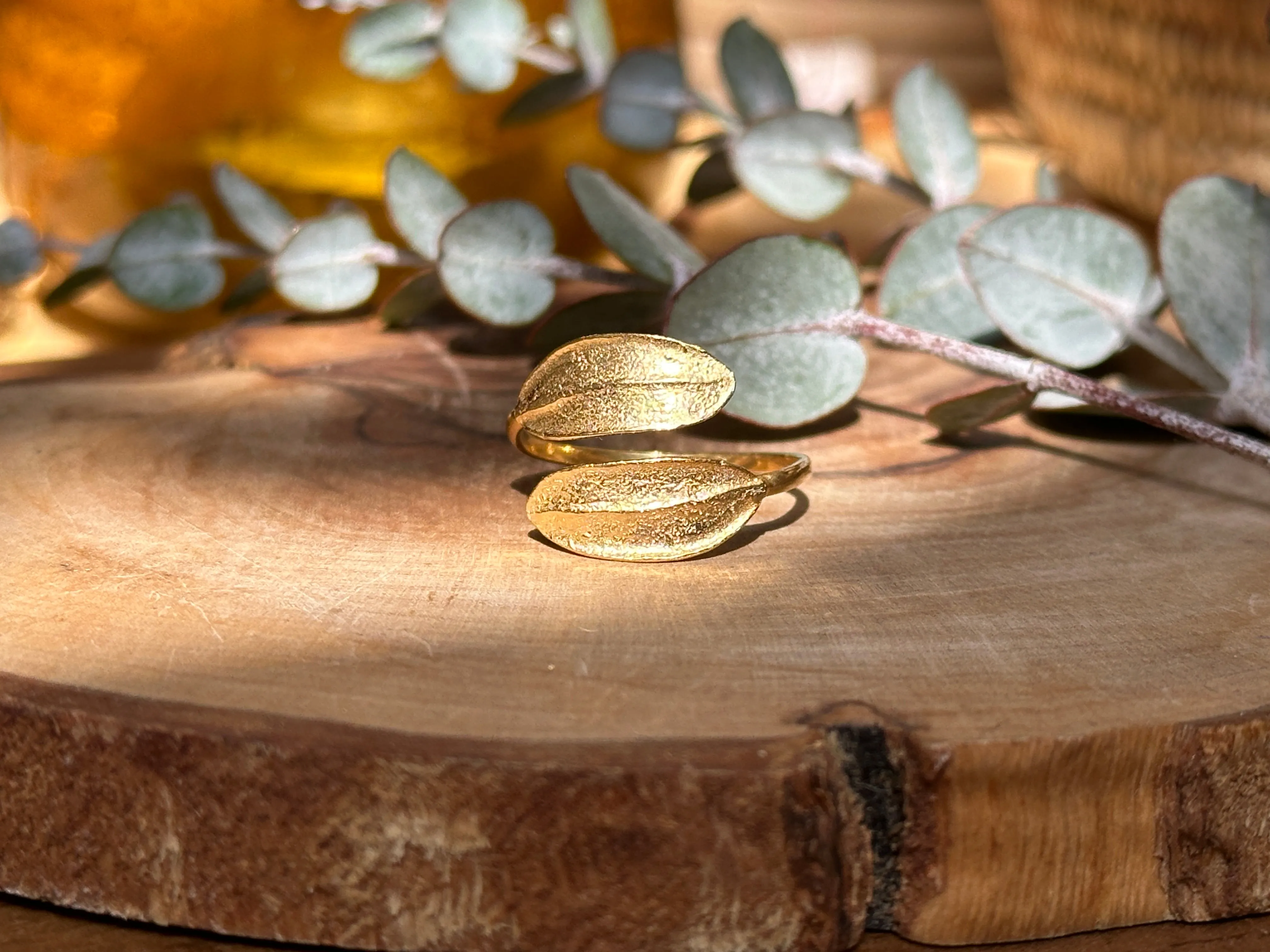 Gold Olive Leaf Ring (more styles)