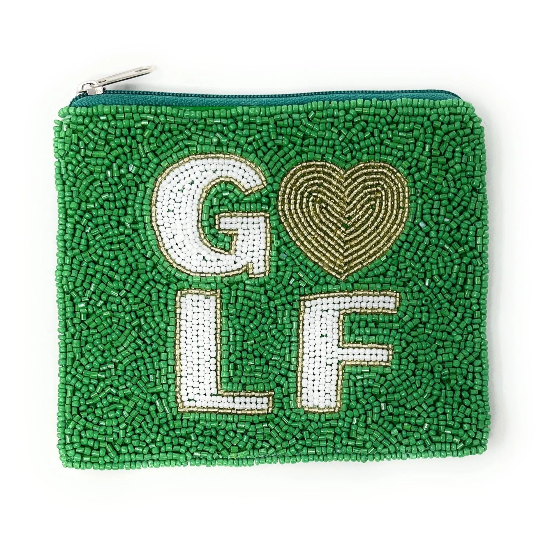 Golf Love Beaded Coin Purse