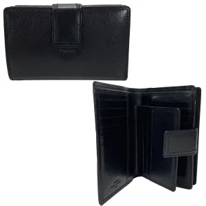 Golunski Tab Flapover Toscana Purse - Style 7- 8015- Black
