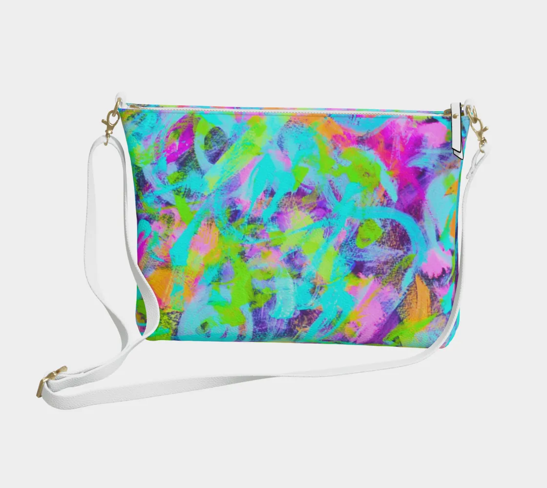 *Grafitti* Vegan Leather Crossbody Purse