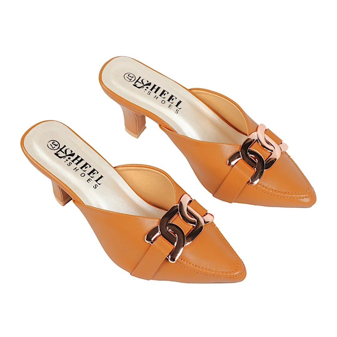 HALF SHOE PENCIL HEEL