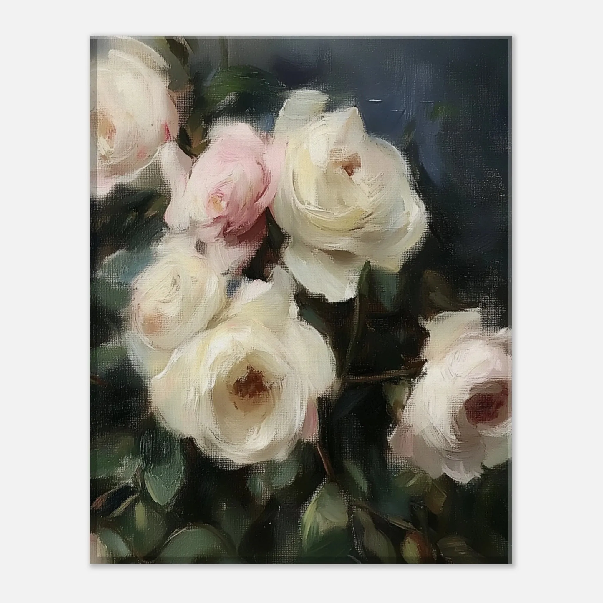 Heirloom Roses on Canvas