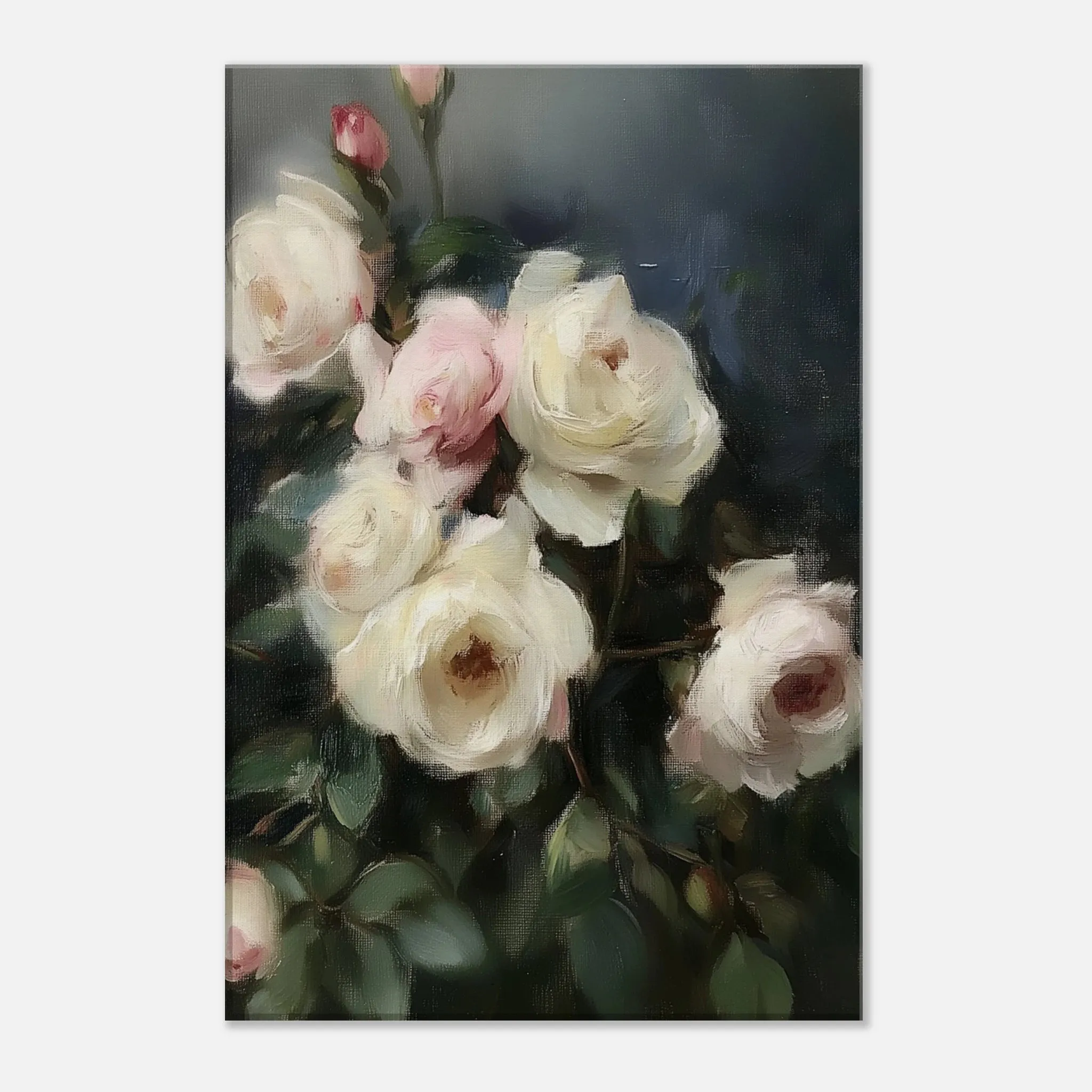 Heirloom Roses on Canvas