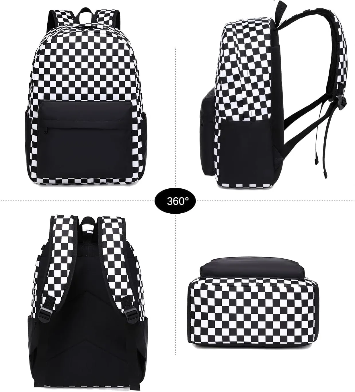 Joyfulife Girls Backpacks Kids Bookbags Teen Backpacks for School Student Backpack with Lunch Box Pencil Bags 3 in 1