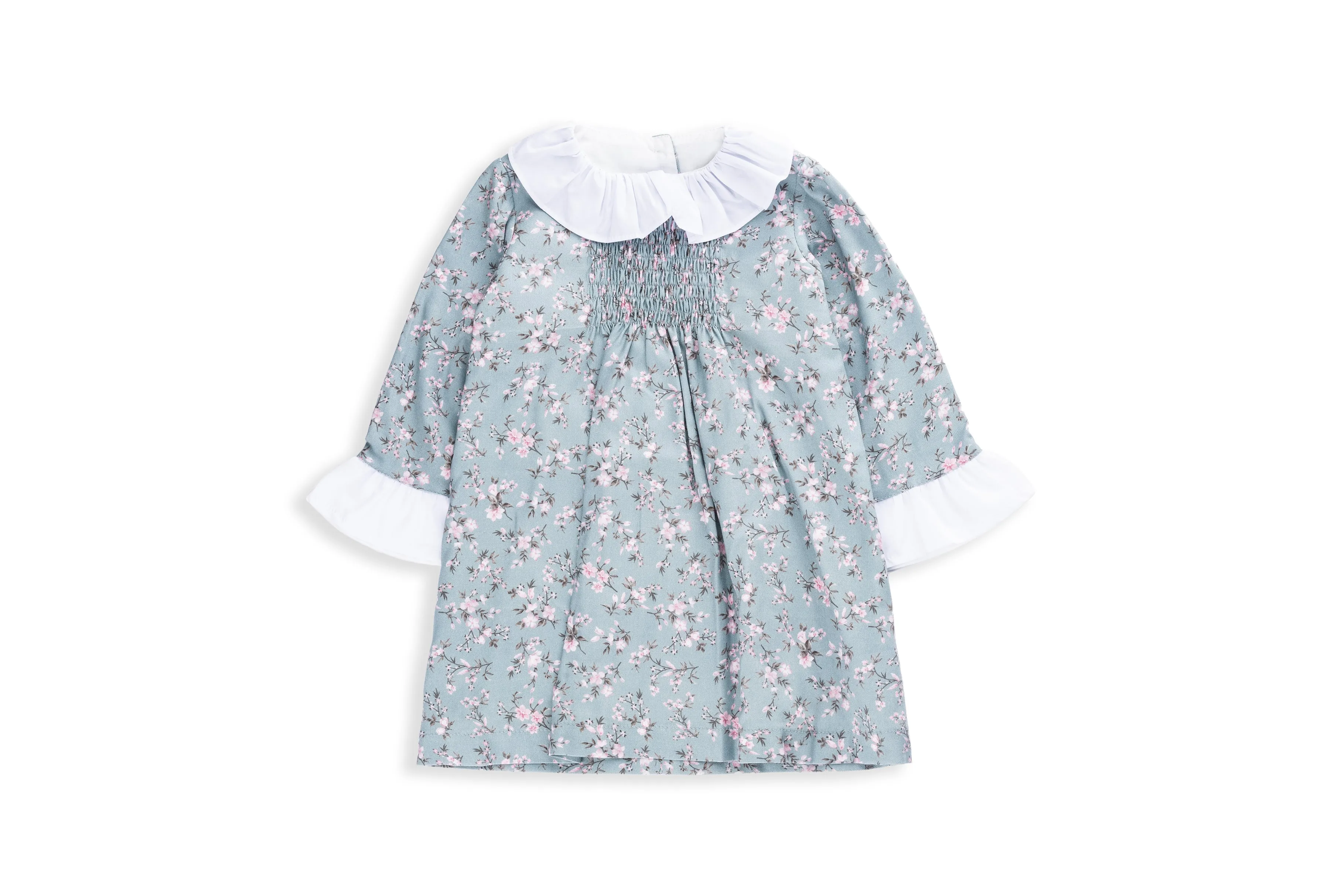 Kelly Green and Pink Floral Dress