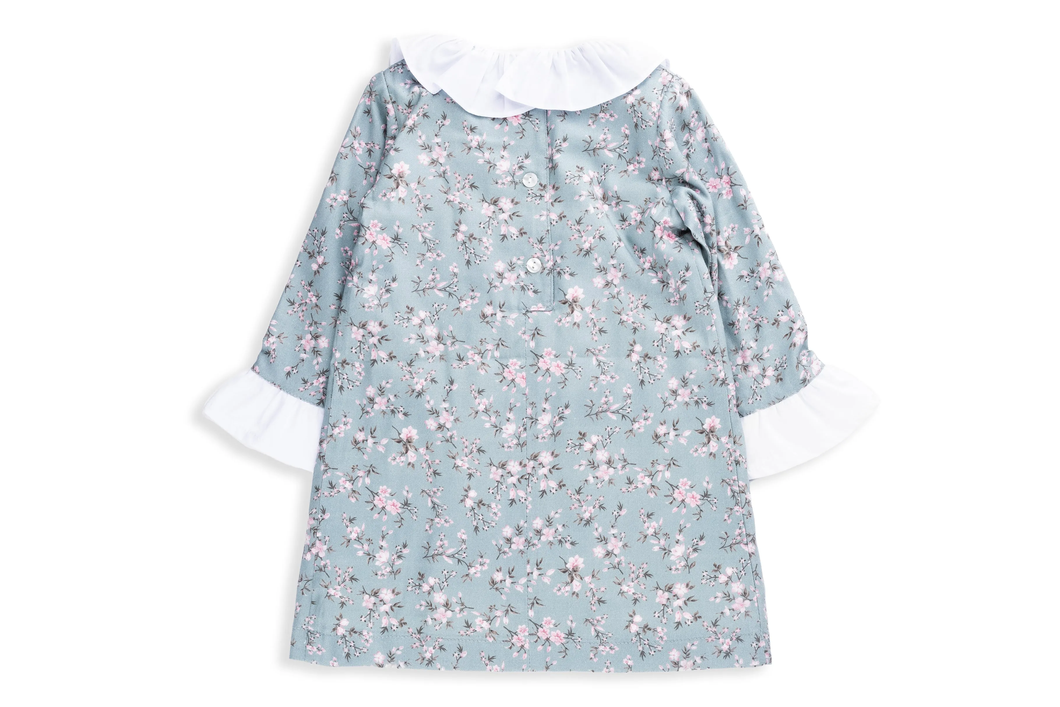Kelly Green and Pink Floral Dress