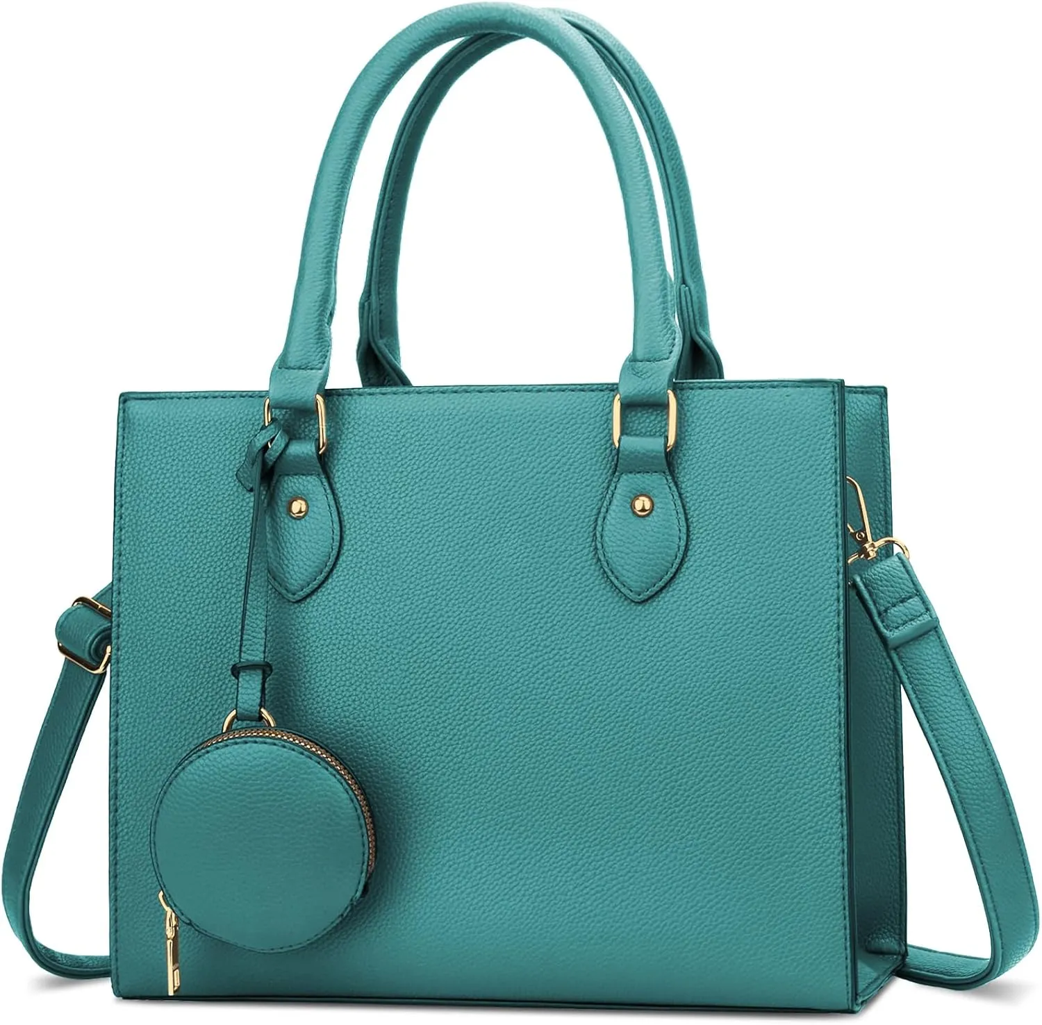 KKXIU Purses and Handbags for Women Vegan Leather Tote Shoulder Bag Ladies Top Handle Satchel with Coin Purse