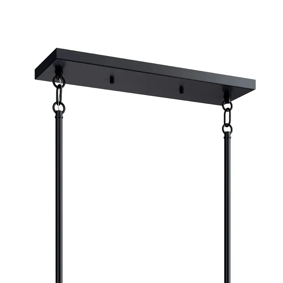 Madden 45" 6-Light Linear Chandelier, Black Finish