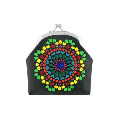 Moroccan Embroidered Coin Purse - Assorted colours