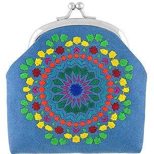 Moroccan Embroidered Coin Purse - Assorted colours