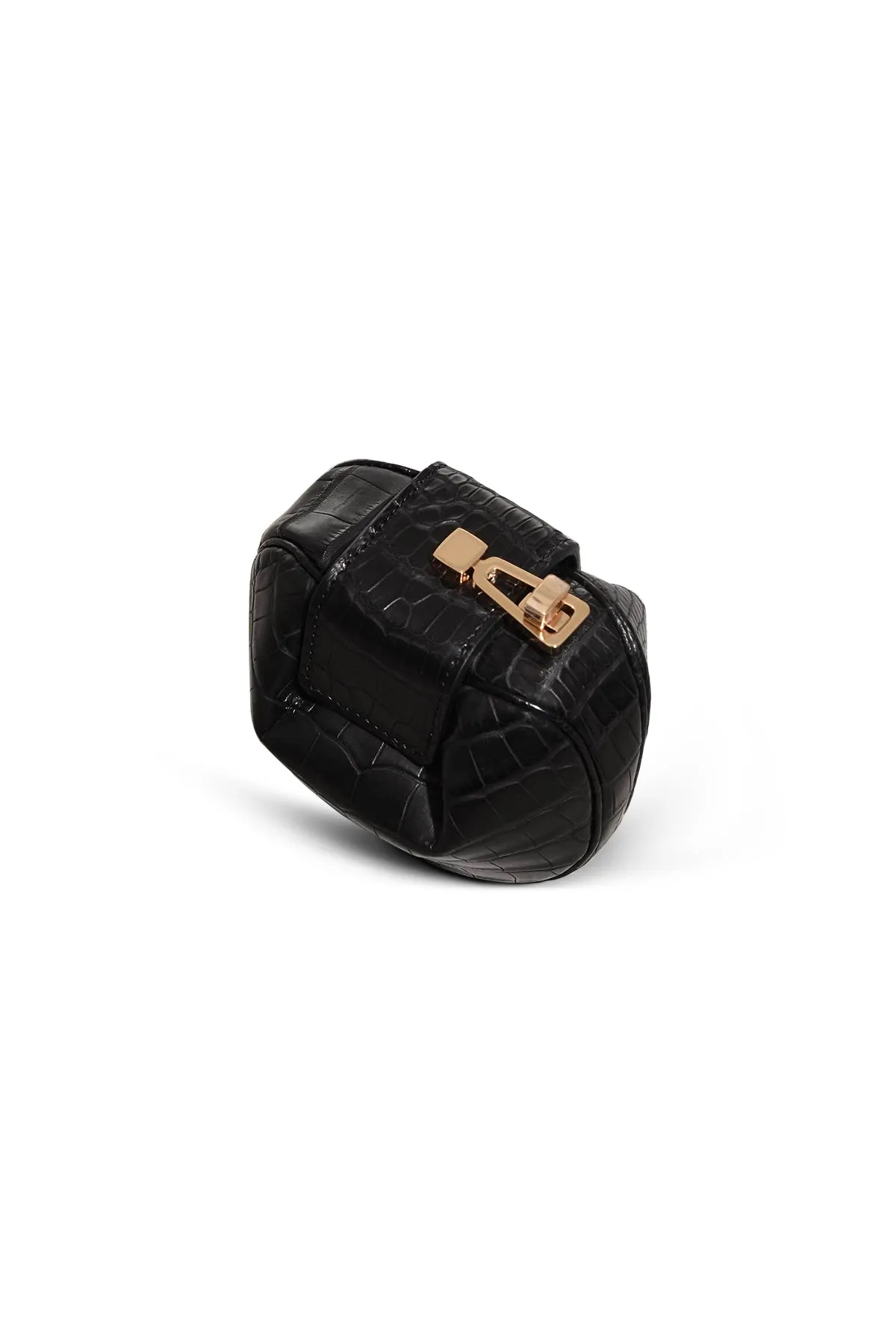 Rafaela Coin Purse in Black Crocodile Leather