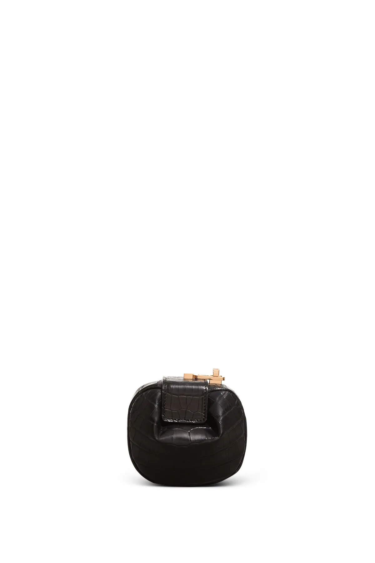 Rafaela Coin Purse in Black Crocodile Leather