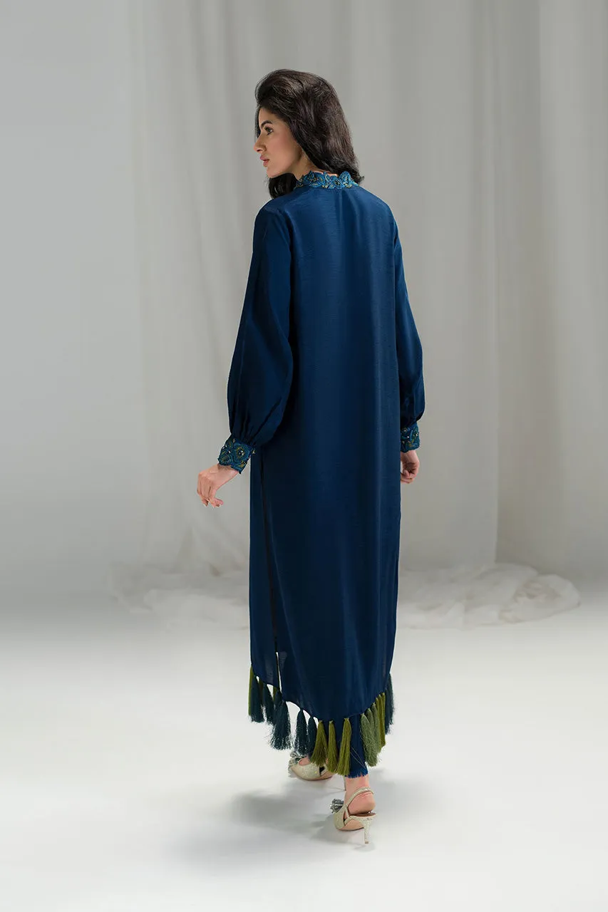Seta '24 - Deep Blue Tassel Tunic (D-07)